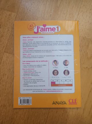 Pack 2 libros J'aime Méthode de français 1°ESO