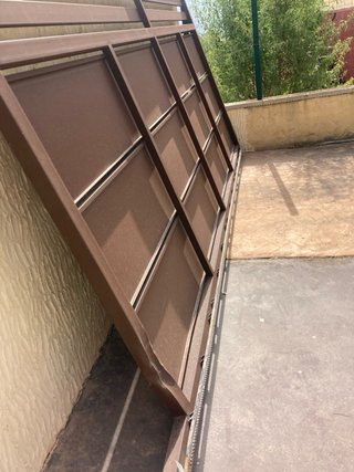 Puerta corredera hierro lacado