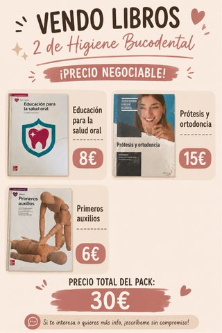 Pack libros 2 higiene bucodental