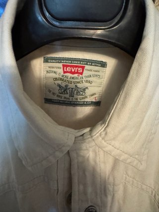 Camisa Vaquera Levi's Talla L Blanco roto