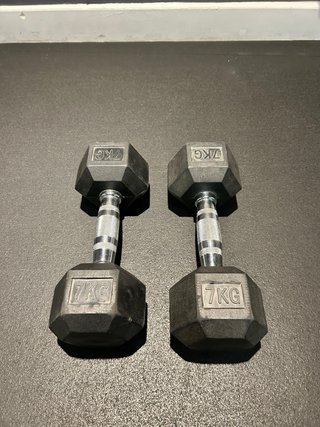 Pareja Mancuernas Hexagonales 7 kg