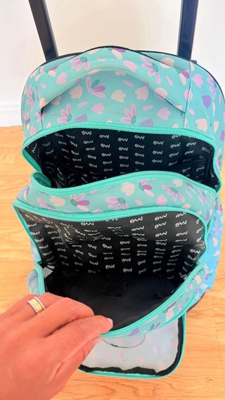 Mochila con ruedas Ocean's Wave floral