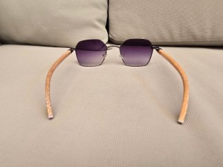Gafas de sol Chrome Hearts moradas y plateadas