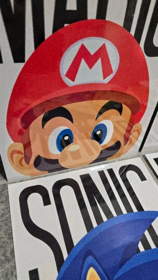 Set Poster Super Mario A4 Laminati 8pz.