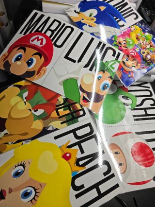 Set Poster Super Mario A4 Laminati 8pz.
