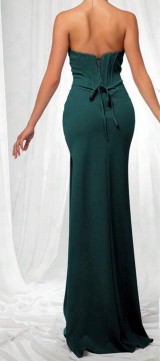 Vestido largo verde elegante