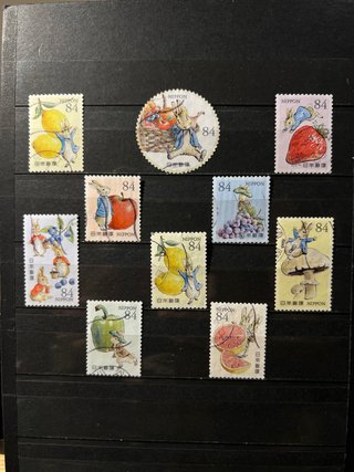Sellos de Japón - Peter Rabbit