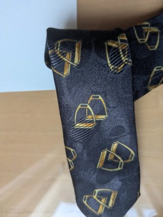 Corbata Santangelo Negra y Dorada