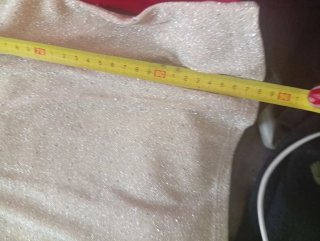 Vestido dorado brillante talla S