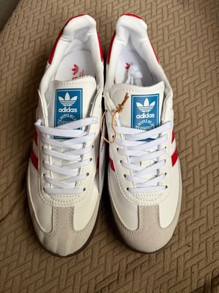 Zapatillas Adidas Samba Blancas y Rojas