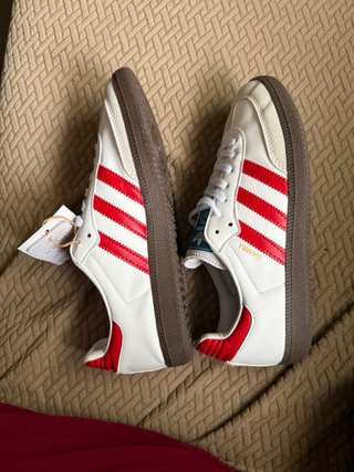 Zapatillas Adidas Samba Blancas y Rojas