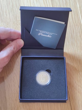 2 euros Italia Proof reverso 2026 Pinocho +SF Asis