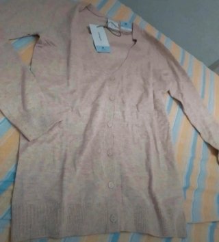 Cárdigan Lefties beige talla M nuevo