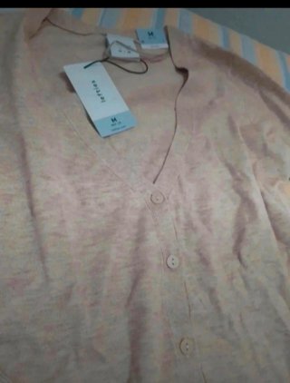 Cárdigan Lefties beige talla M nuevo