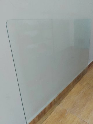 Cristal para mesa con bordes redondeados