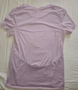 Camiseta deportiva niña Quechua morada Talla XS