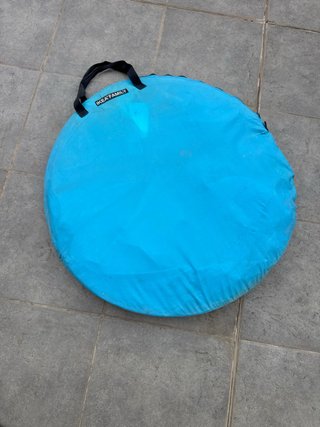 Parasol Playa/Camping Azul y Plateado