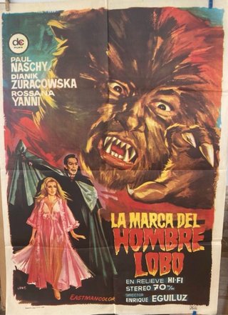 Cartel Cine La Marca del Hombre Lobo
