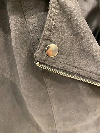 Chaqueta Biker Gris Asimétrica Estilo Japonés...