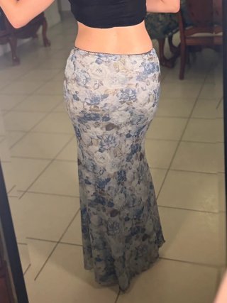 Falda Larga Floral Cotton Candy LA