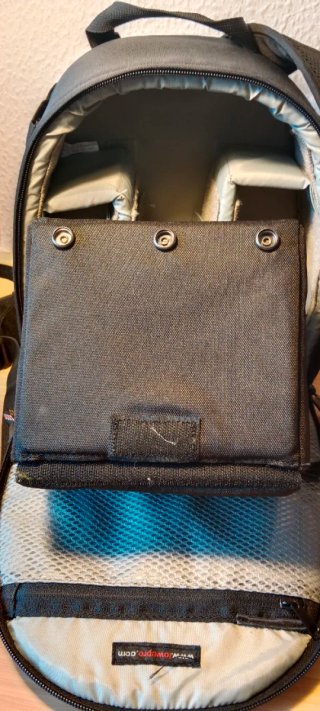 Organizador/ inserto plegable para cámaras