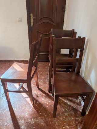 Juego 4 Sillas Comedor Madera