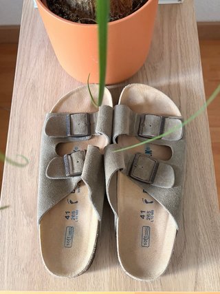 Birkenstock Arizona Beige/Marrón Talla 41