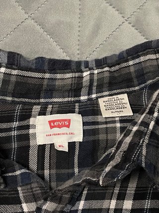 Camisa Levi's cuadros manga corta