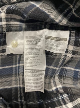 Camisa Levi's cuadros manga corta