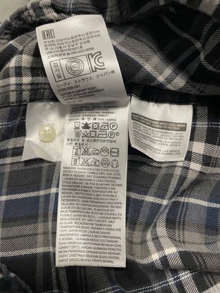 Camisa Levi's cuadros manga corta