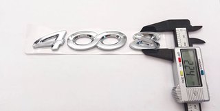 EMBLEMA TRASERO LETRAS 4008 PEUGEOT CROMADO