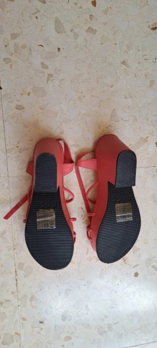 Sandalias Plataforma Hugo Boss Rojas Talla 40