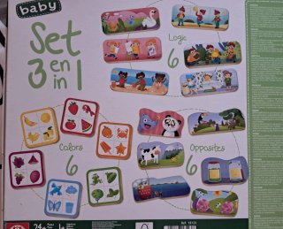 Set de Puzzles Educa Baby 3 en 1