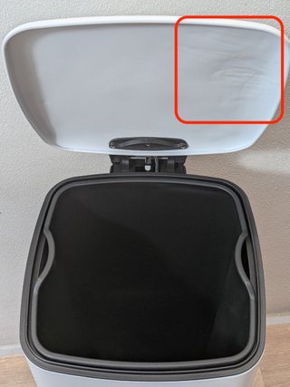 Cubo Basura Pedal Amig Artvin 30L Blanco
