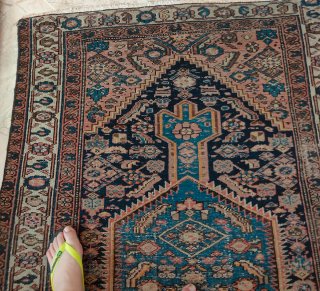 Tappeto Malayer Antico 194x128 cm Lana