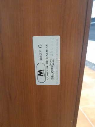 Mueble Organizador Madera y Cristal