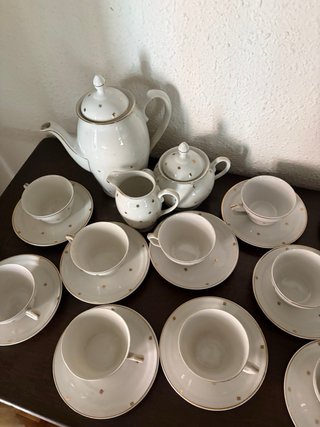Juego Café Porcelana Santa Clara M.A.H. Vigo