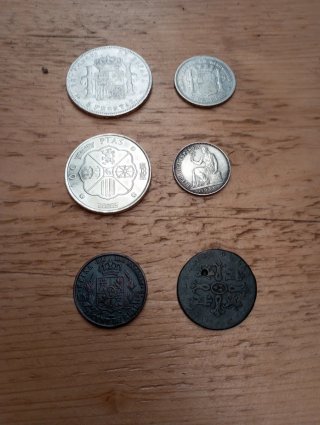 6 Monete Antiche, 1 in Argento