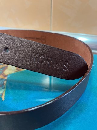Cinturón KORMIS Piel Cuero Marrón 83 cm sin hebill