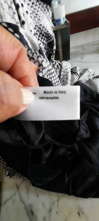 Vestito Seta Stampa Pitone Tg. 46