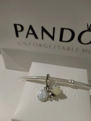 Pandora Luciérnaga Brilla Oscuridad Charm Plata