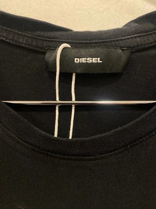 Black Logo T-Shirt Diesel Streetwear Regular...