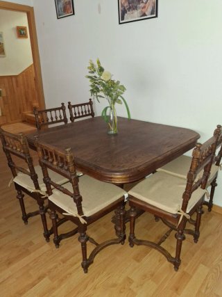 Mueble de salón de madera maciza