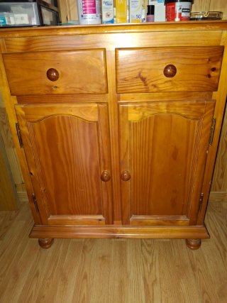 Mueble de salón de madera maciza