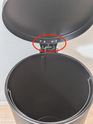 Papelera Pedal MSV Acero Inoxidable 30L Negra
