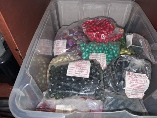 Lote Material Bisutería Cuentas Variadas