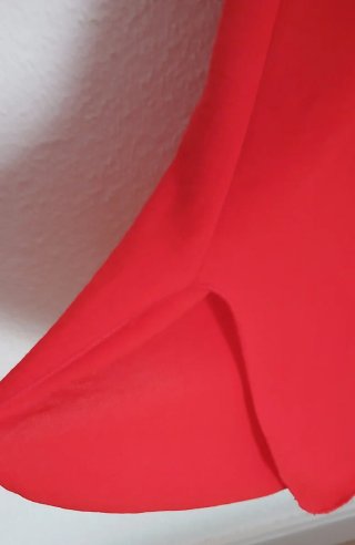 Vestido rojo largo talla única