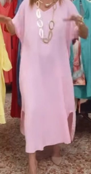 Vestido rojo largo talla única