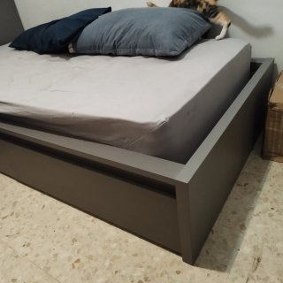 Cama Ikea 90x200 cm Gris