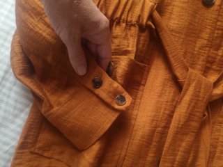 Chaqueta Zara naranja con cinturón